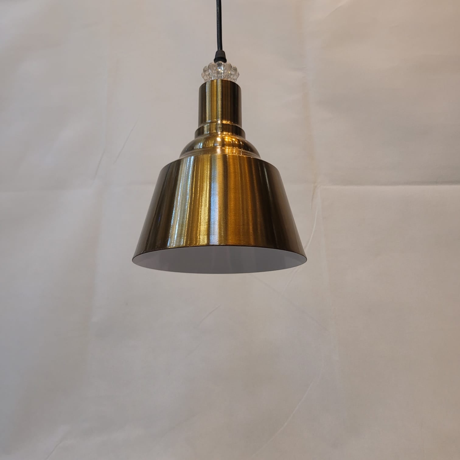 Brushed brass finish Cone Pendant Light