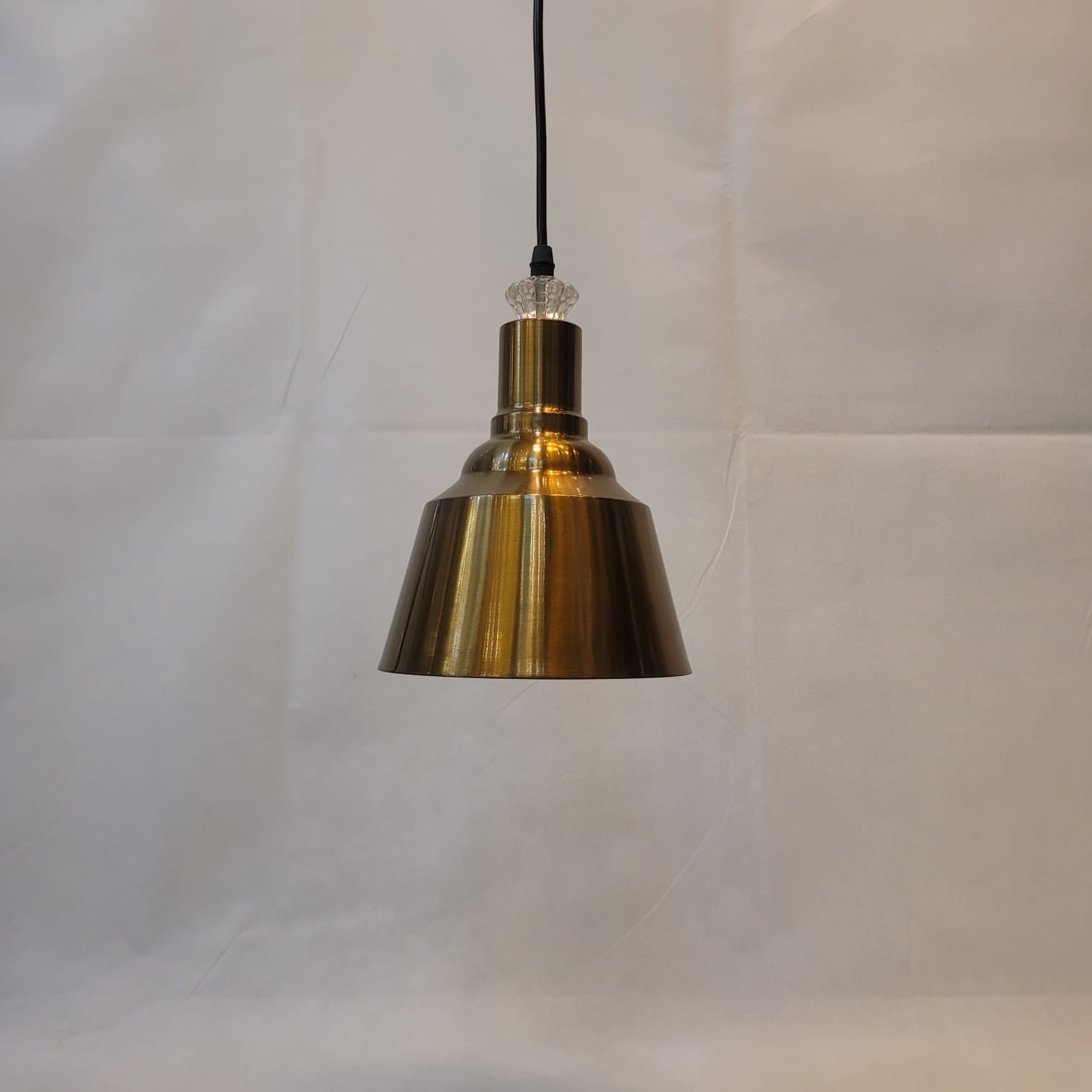 Brushed brass finish Cone Pendant Light