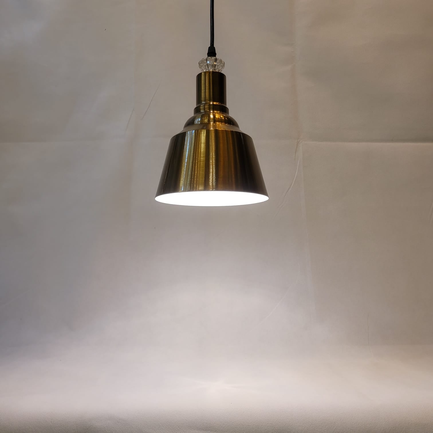 Brushed brass finish Cone Pendant Light