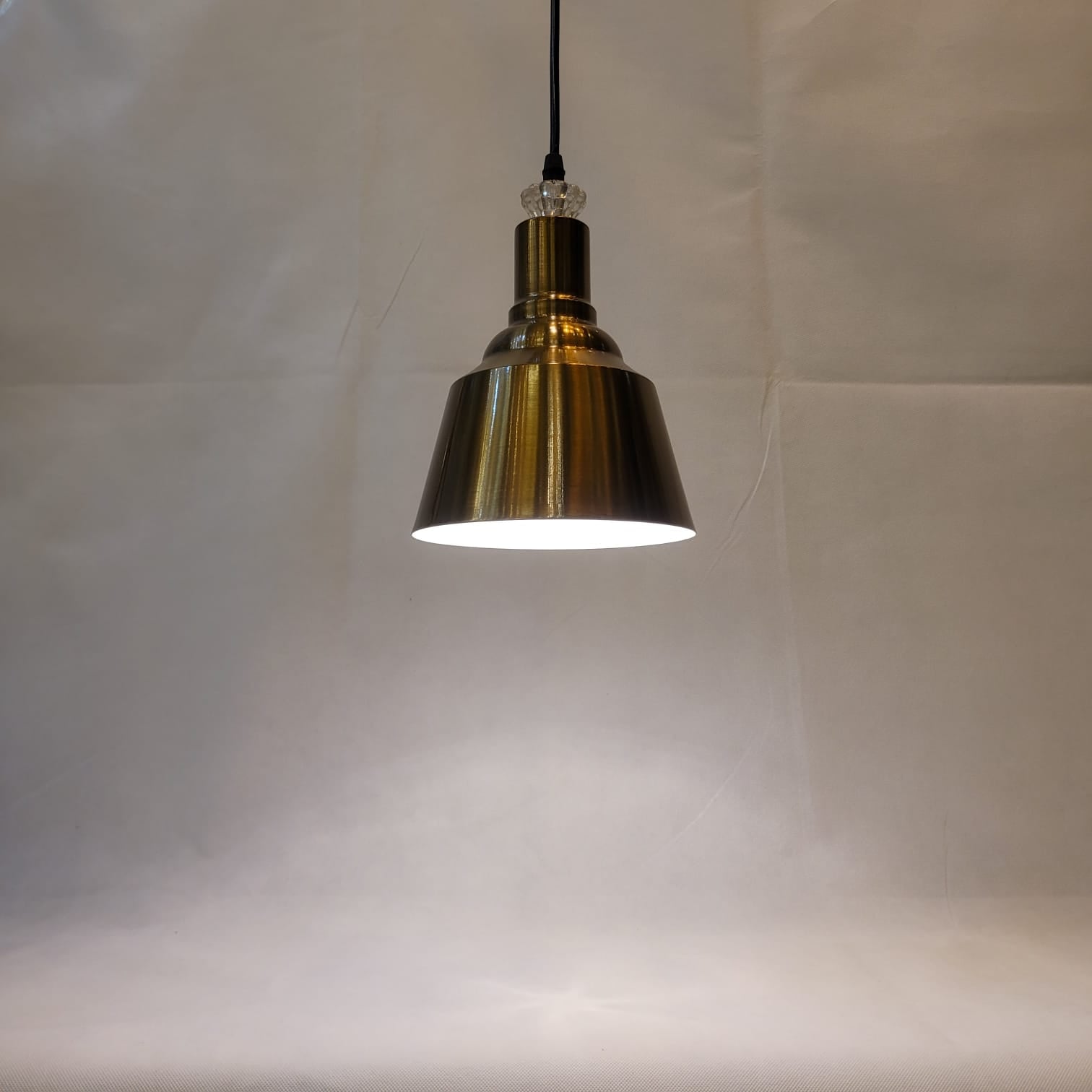 Brushed brass finish Cone Pendant Light