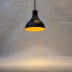 Industrial Black Dome Pendant Light