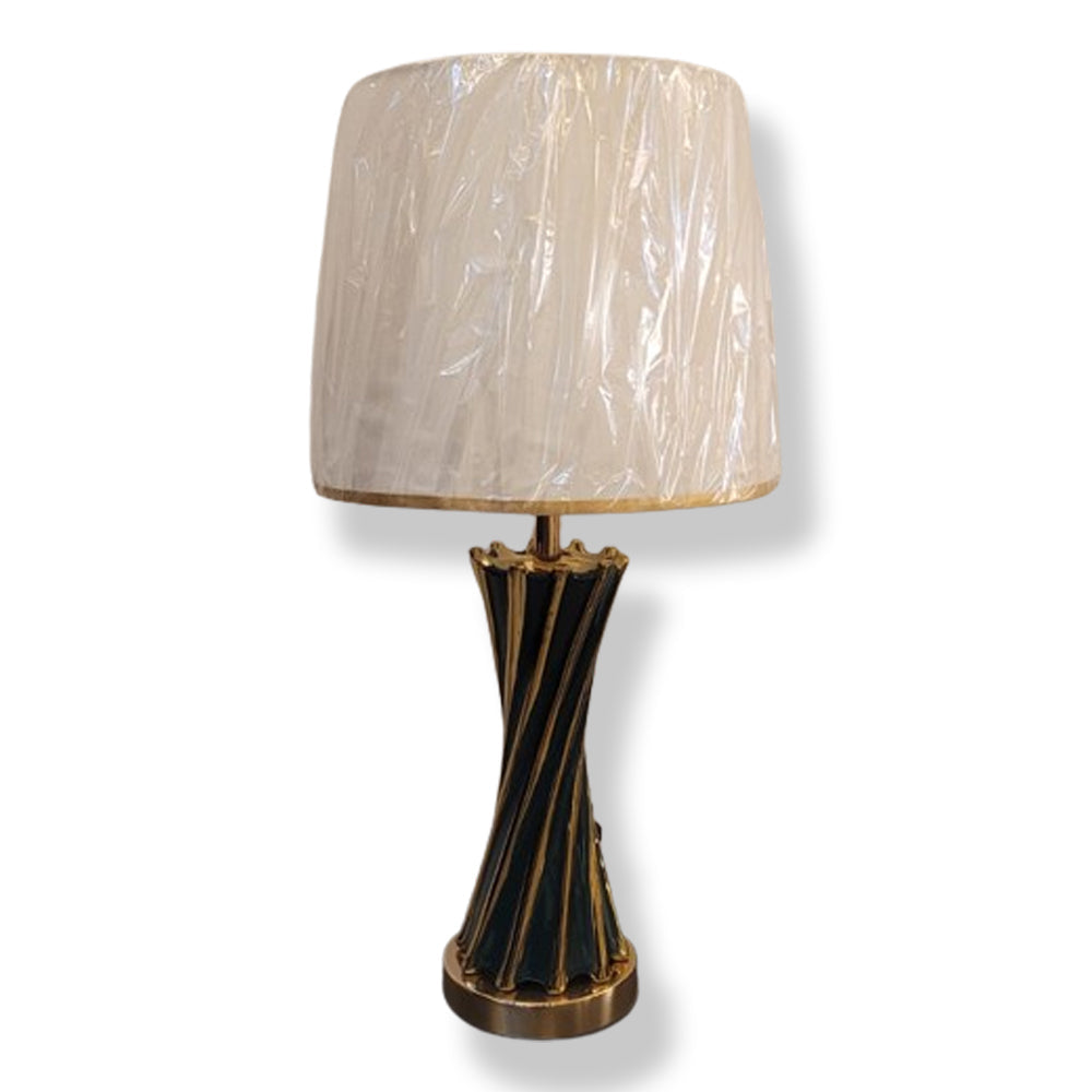 Vintage-Inspired Porcelain Metal Table Lamp