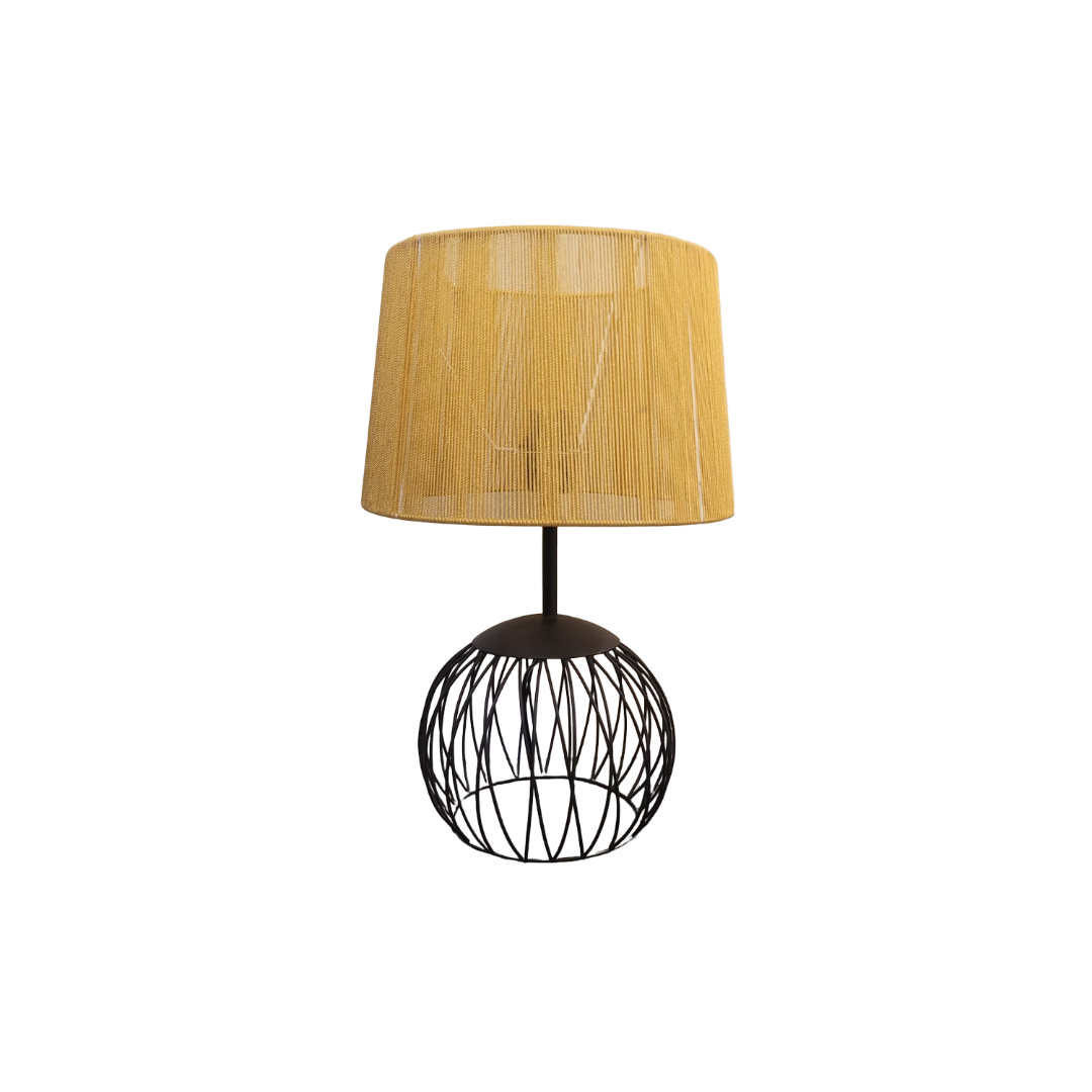 Modern Black Wireframe Table Lamp